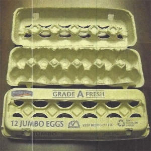2 x 6 Plain Moulded Large Paper Egg Carton